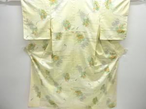 未使用品　花籠模様小紋着物
